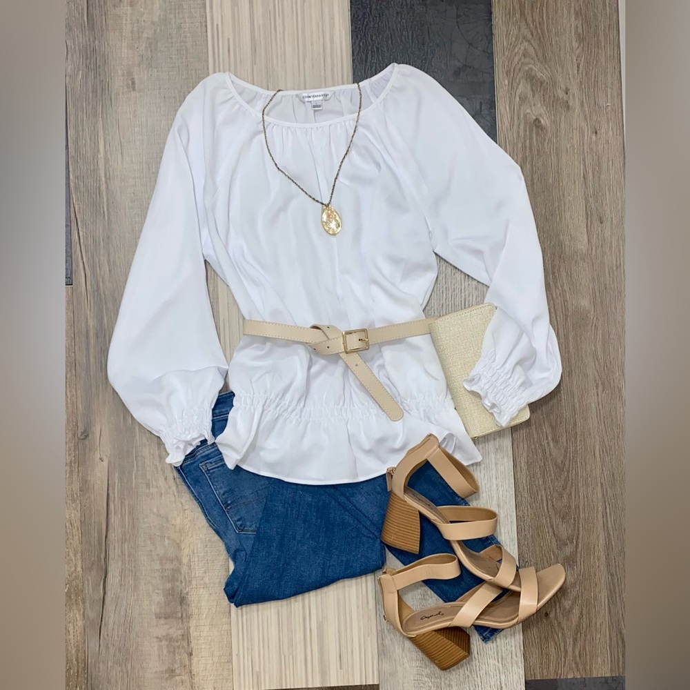 Oversized smock top